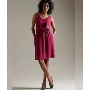Eileen Fisher Women's Midi Dress in Deep Pink